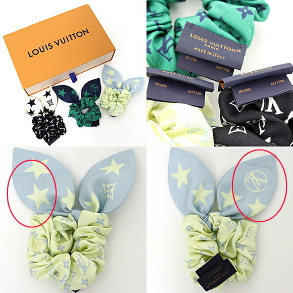 LOUIS VUITTON Black Monogram Scrunchie - Picture 2 of 3